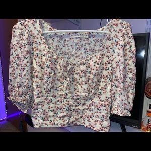 floral fitted top